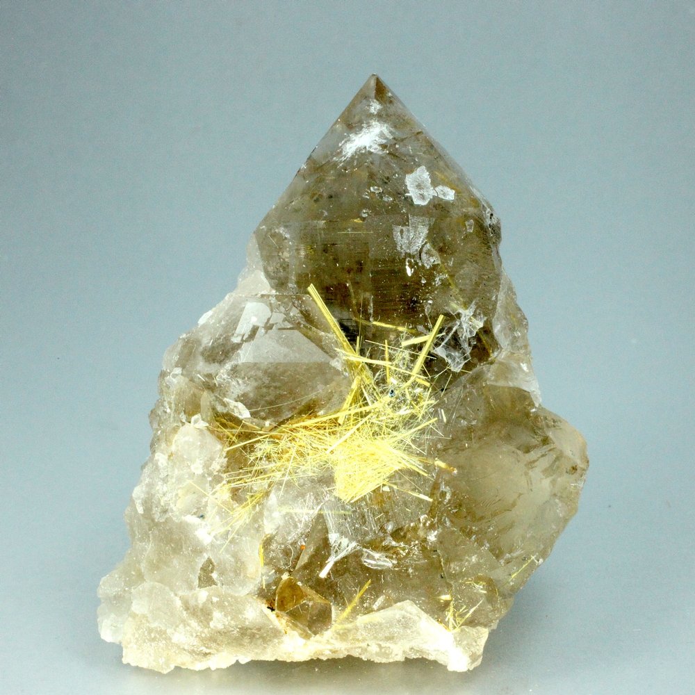 golden rutile with hematite healing mineral mm 23